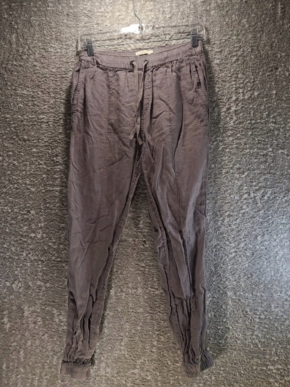 Cynthia Rowley Slate Gray Drawstring Jogger Pants